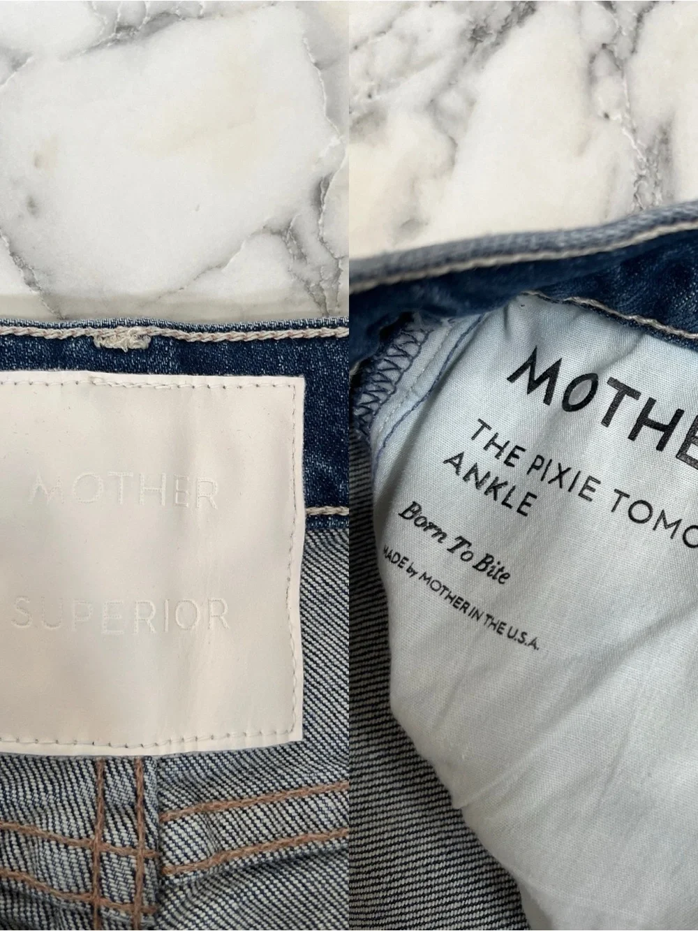 MOTHER SUPERIOR Pixie Tomcat Ankle Jeans in Born To Bite Exposed Button Fly 31 - Picture 15 of 16